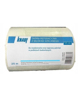 Стрічка флізелінова Knauf Fiberglass 150мм, для гіпсокартону, 25 м 