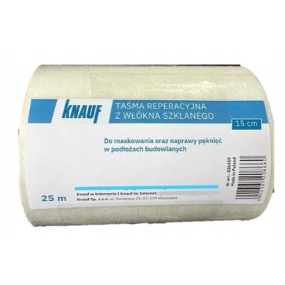 Стрічка флізелінова Knauf Fiberglass 150мм, для гіпсокартону, 25 м